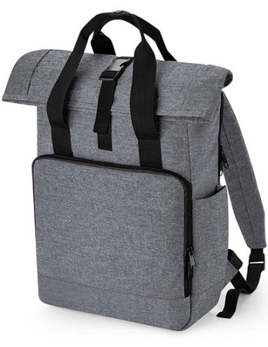 B-BG118L-Recycled Twin Handle Roll-Top Laptop Backpack